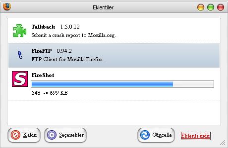 Firefox Eklentisi FireShot